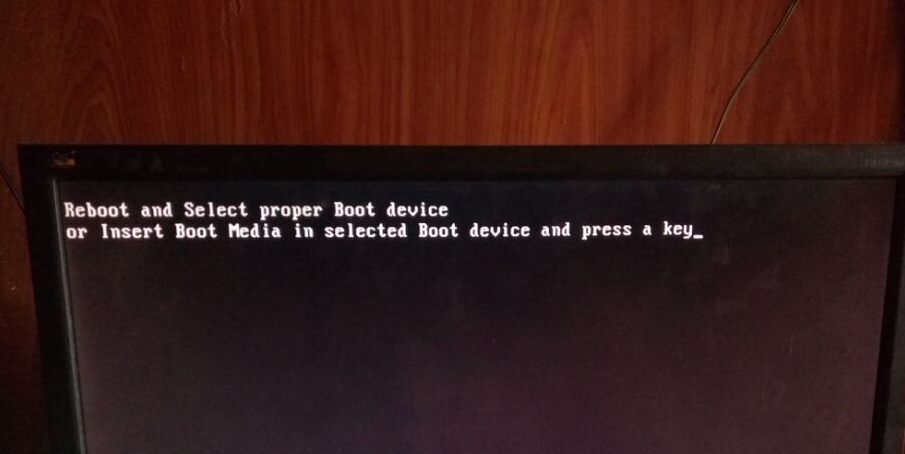 reboot and select proper boot device or Insert boot media in select boot device and press a key