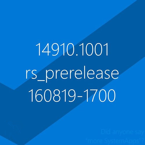 Win10 RS2ԤBuild 14910.1001ع