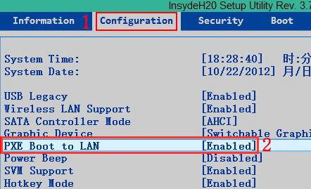 PXE Boot to LAN