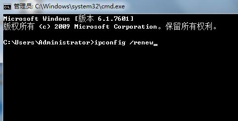 ipconfig /renew