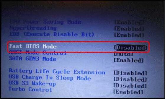رFast BIOS Mode