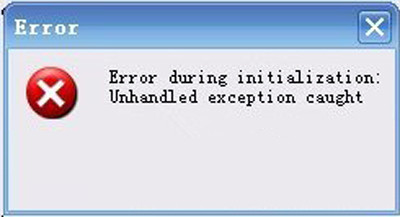error during initialization